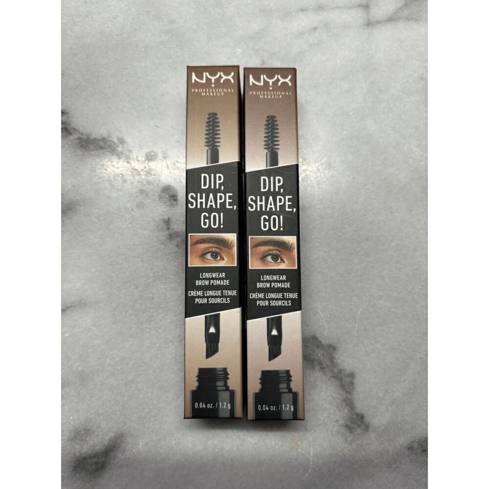 NYX Dip Shape Go Longwear Brow Pomade Auburn Lot of 2